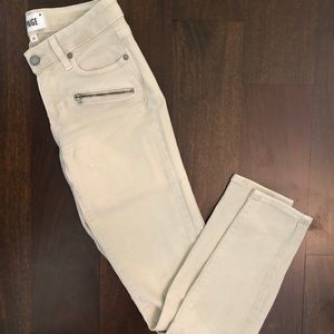 Paige jeans with zips at hips